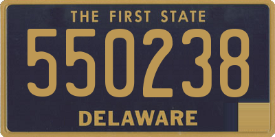 DE license plate 550238