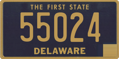 DE license plate 55024