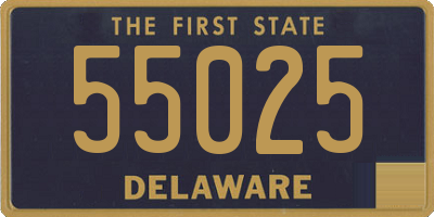 DE license plate 55025
