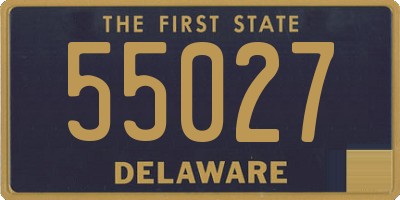 DE license plate 55027