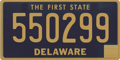 DE license plate 550299