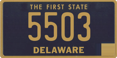 DE license plate 5503