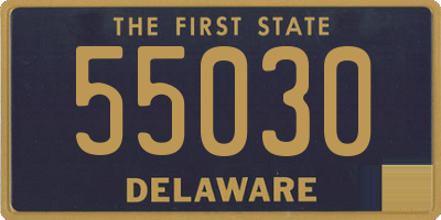 DE license plate 55030