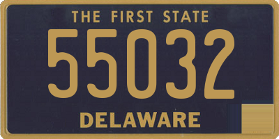 DE license plate 55032