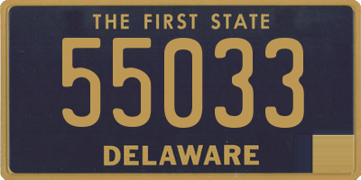 DE license plate 55033