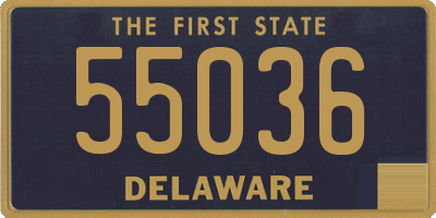 DE license plate 55036