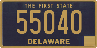 DE license plate 55040