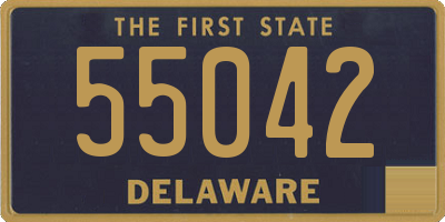 DE license plate 55042