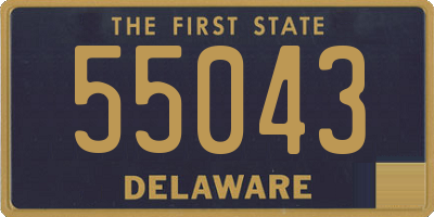 DE license plate 55043
