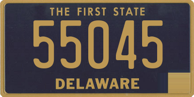 DE license plate 55045