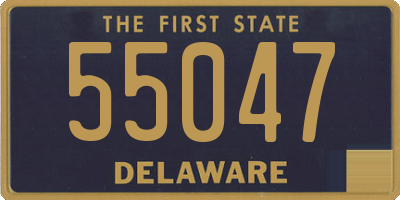 DE license plate 55047