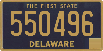 DE license plate 550496