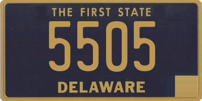 DE license plate 5505