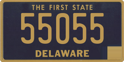 DE license plate 55055