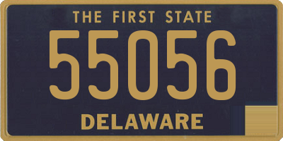 DE license plate 55056