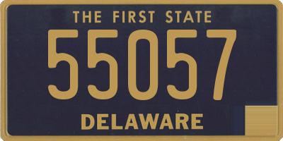 DE license plate 55057