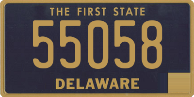 DE license plate 55058