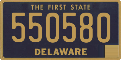 DE license plate 550580