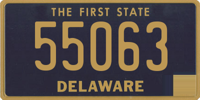 DE license plate 55063