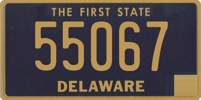 DE license plate 55067