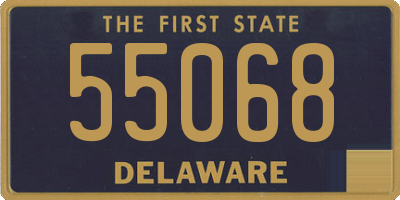 DE license plate 55068