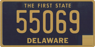 DE license plate 55069