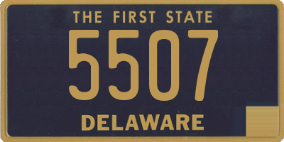 DE license plate 5507