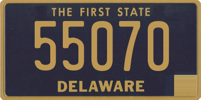 DE license plate 55070