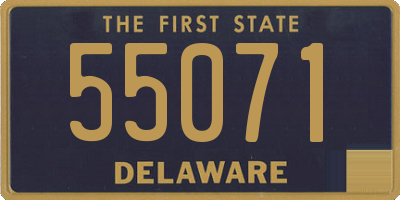 DE license plate 55071