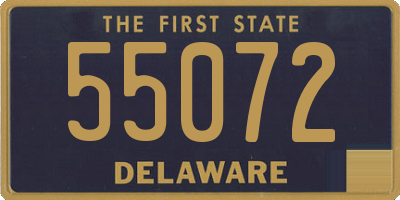 DE license plate 55072