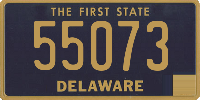 DE license plate 55073