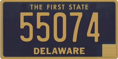 DE license plate 55074