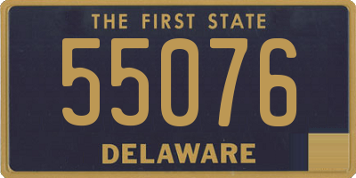 DE license plate 55076