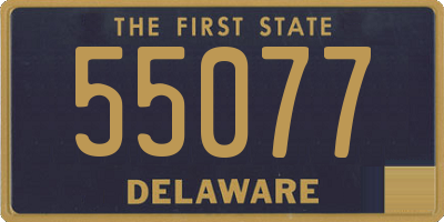 DE license plate 55077