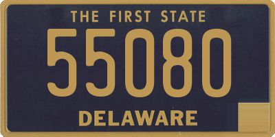 DE license plate 55080