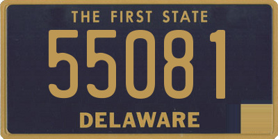 DE license plate 55081