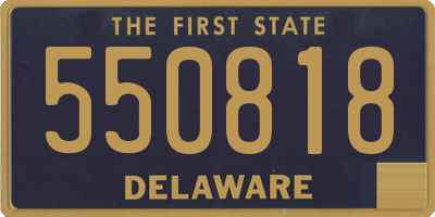 DE license plate 550818