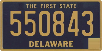 DE license plate 550843