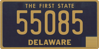 DE license plate 55085