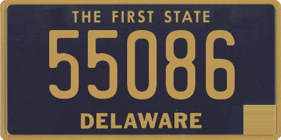 DE license plate 55086