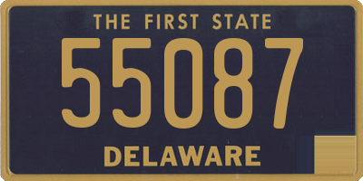 DE license plate 55087