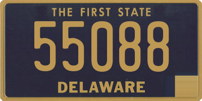 DE license plate 55088