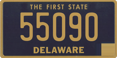 DE license plate 55090