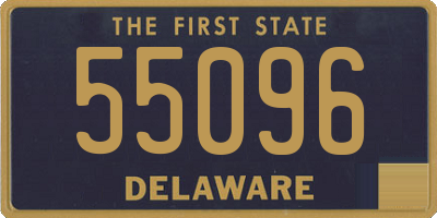 DE license plate 55096