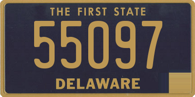 DE license plate 55097