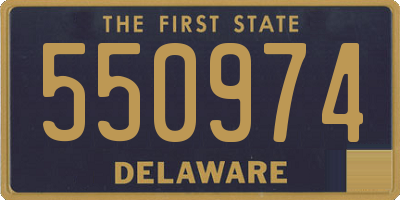 DE license plate 550974