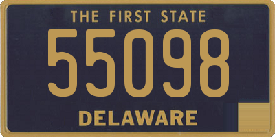 DE license plate 55098