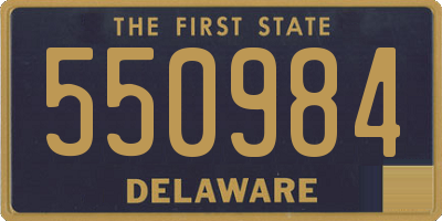 DE license plate 550984