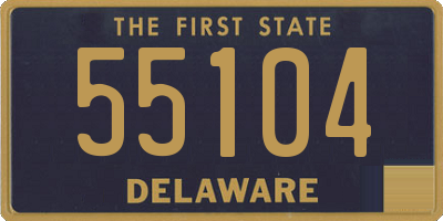 DE license plate 55104