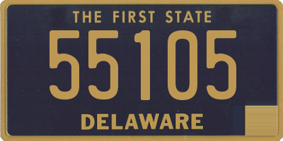 DE license plate 55105